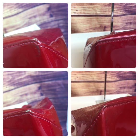 Louis Vuitton Red Vernis Wilshire PM Bag - Picture 6 of 8